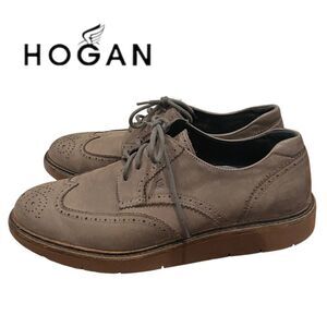 HOGAN Men's Leather Lace Oxford Loafers 8.5